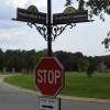 Street and Traffic Sign Model #Dual Arm Stop/One Way Hartford