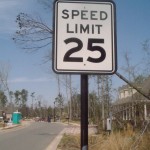 Street and Traffic Sign Model #Speed Limit