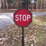 Street and Traffic Sign Model #Stop with L8621 Finial