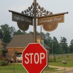 Street and Traffic Sign Model #Dual Arm Stop Vintner's Crossing